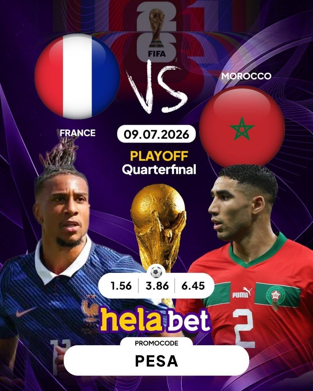 France face Morocco in the 2026 FIFA World Cup quarter-finals. Read our full match preview, team news, key players