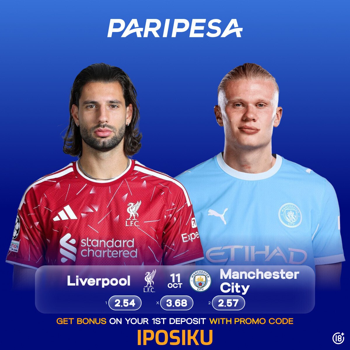 Liverpool vs Manchester City banner as the two heavyweights meet in this thriller