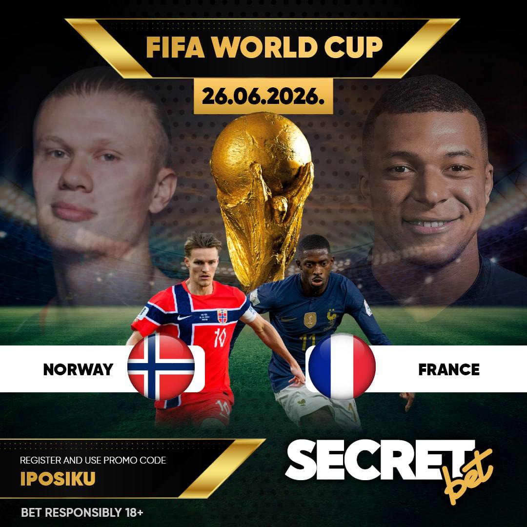 Norway face France in this exciting world Cup fixture. Haaland battle it out with Mbappé for golden boot