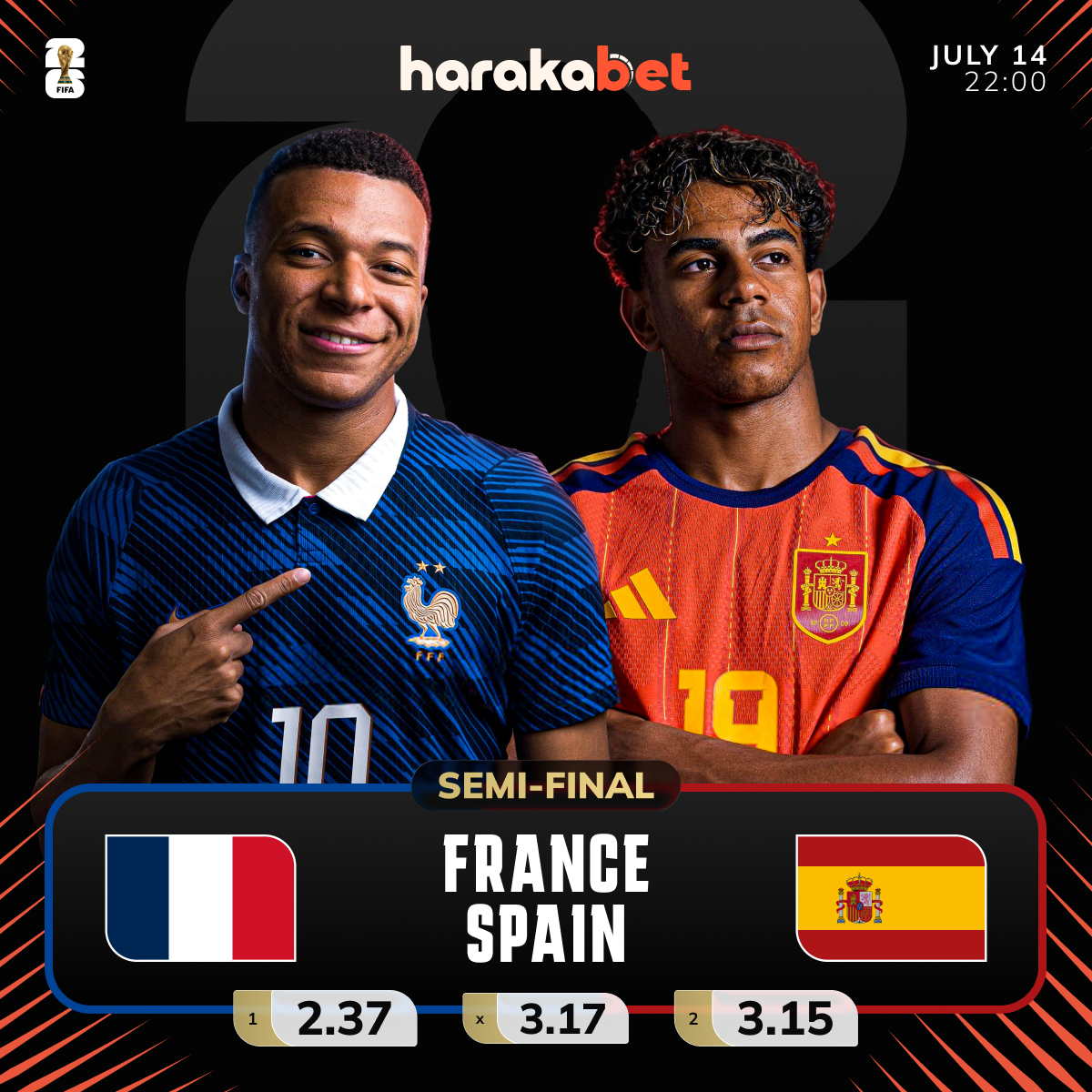 Spain Stun France in the thrilling word Cup semi final as France fail to reach a third final in a row  